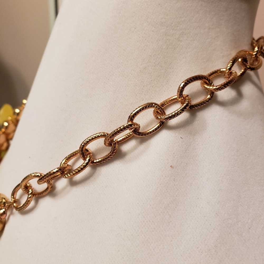 Vintage Statement Necklace/Earring Set - image 7